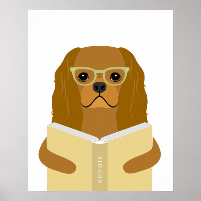 Cavalier Dog Personalized Print (Front)