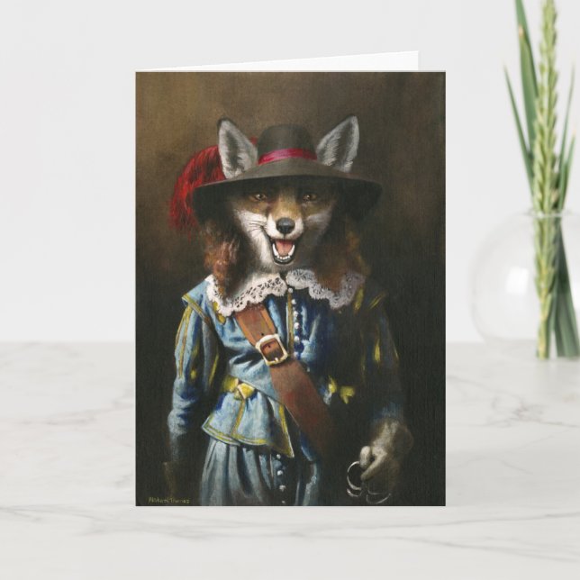 Cavalier Fox Greetings Card (Front)