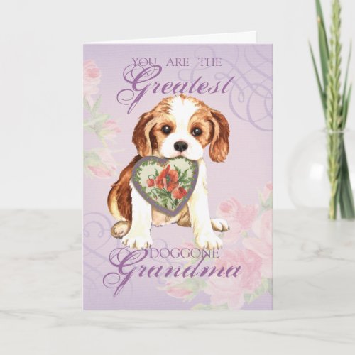 Cavalier Heart Grandma Card