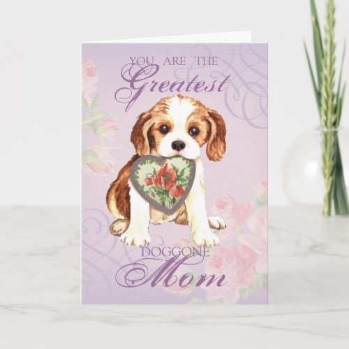 Cavalier Heart Mom Card