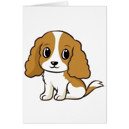cavalier kcs blenheim cartoon cards (Front)