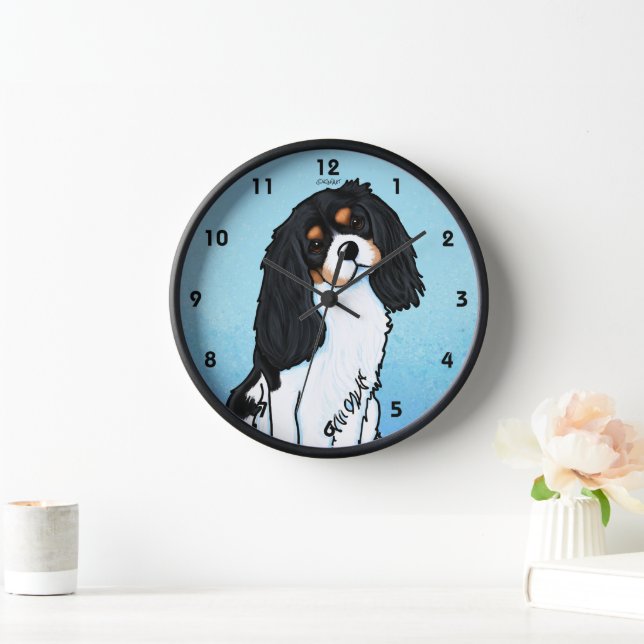 Cavalier King Charles Acrylic Wall Clock (Home)