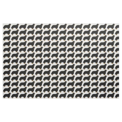 Cavalier King Charles black and tan silo Fabric