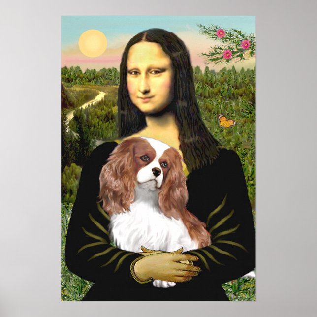 Cavalier King Charles (Blenheim) - Mona Lisa Poster (Front)