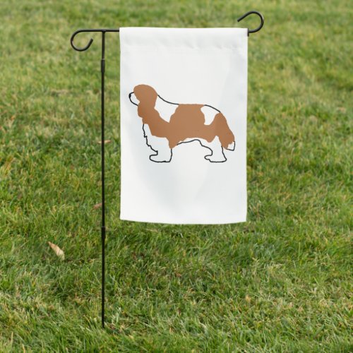 Cavalier King Charles blenheim silo Garden Flag