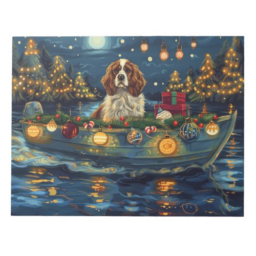 Cavalier King Charles Christmas Festive Voyage Notepad