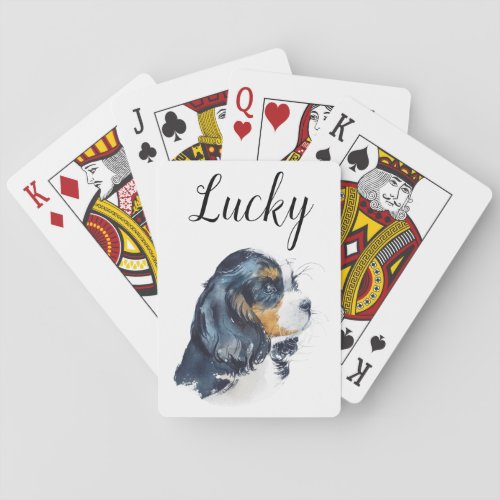 Cavalier King Charles Dog Playing Card Set Gift