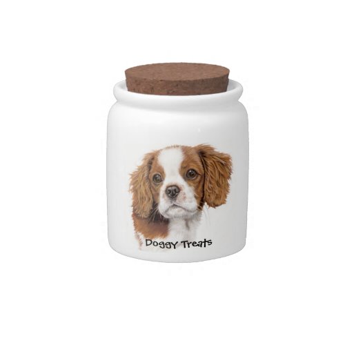 Cavalier King charles Doggy Biscuit Jar