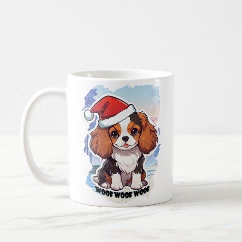 Cavalier King Charles Pastel Christmas woof Coffee Mug