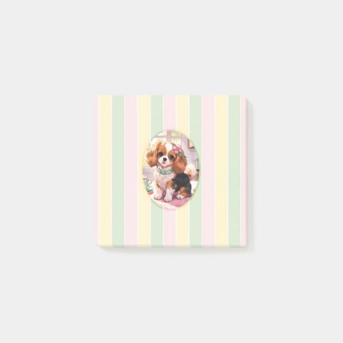 Cavalier King Charles Pastel Lines Cottagecore Post_it Notes