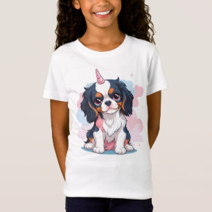 Cavalier King Charles Pastel Unicorn T-Shirt