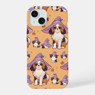 Cavalier King Charles pastel witch hat halloween iPhone 15 Case