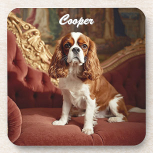Cavalier King Charles Personalized Coaster Set