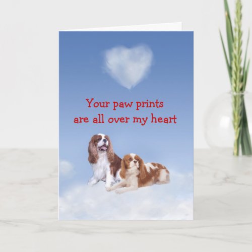 Cavalier King Charles Puppy Love Card