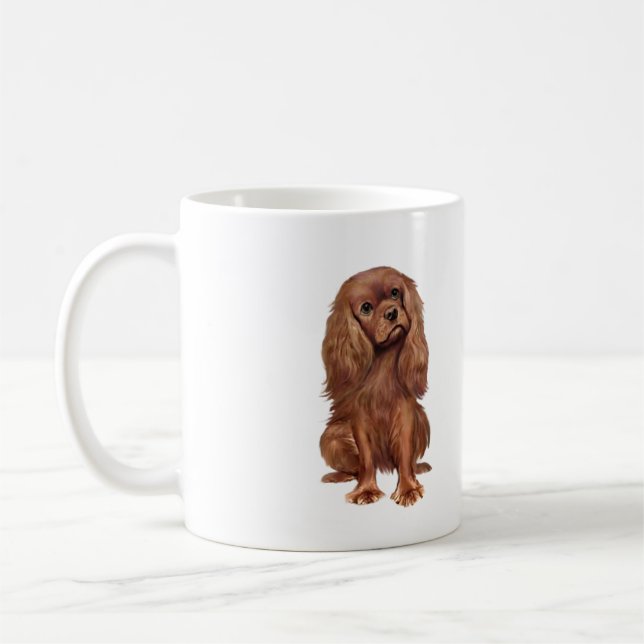 Cavalier King Charles - Ruby Coffee Mug (Left)