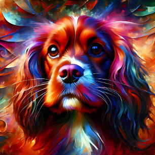 Cavalier King Charles Spaniel Acrylic Print Jigsaw Puzzle