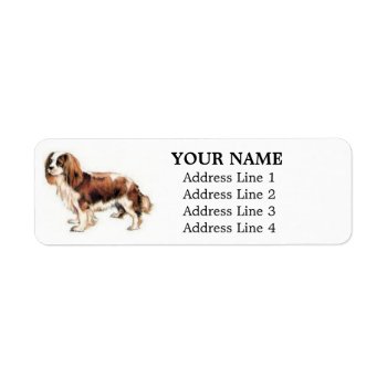 Cavalier King Charles Spaniel Address Labels by LovelyDesigns4U at Zazzle