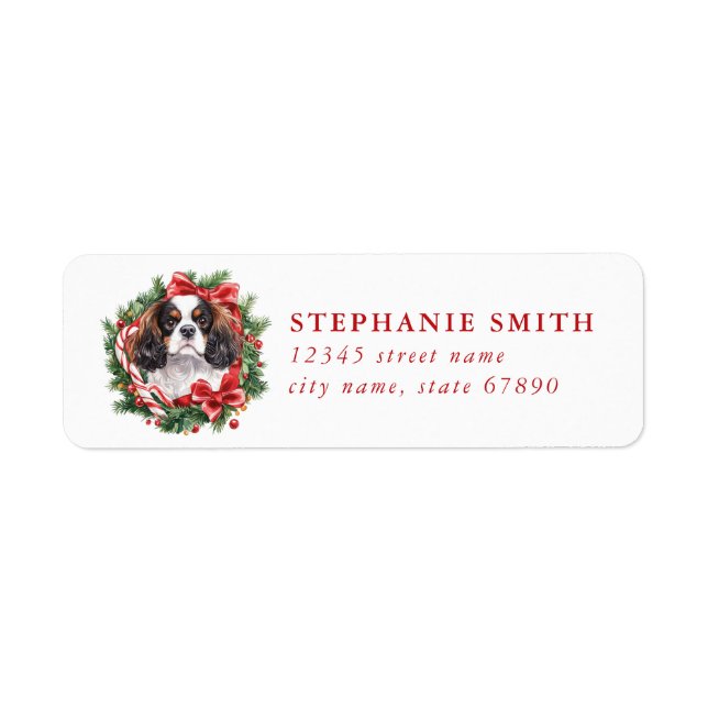 Cavalier King Charles Spaniel Address Labels (Front)
