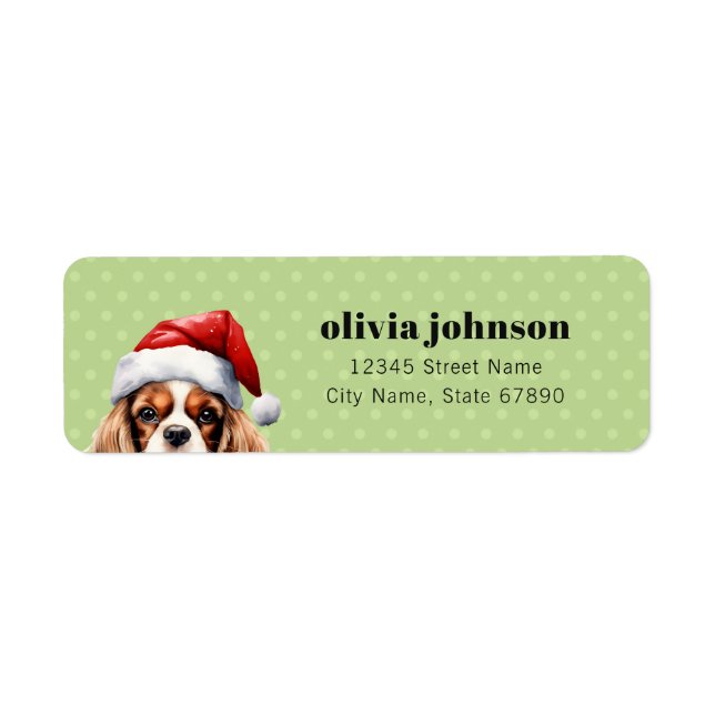 Cavalier King Charles Spaniel Address Labels (Front)