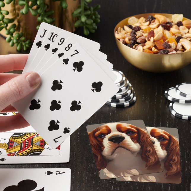 Cavalier King Charles Spaniel AI5 Poker Cards (In Situ)