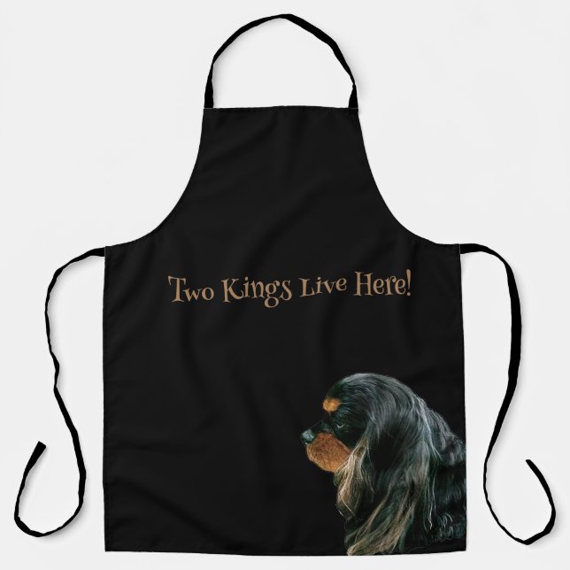 Cavalier King Charles Spaniel All-Over Print Apron (Front)