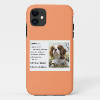 Cavalier King Charles Spaniel Art Love Is iPhone 11 Case