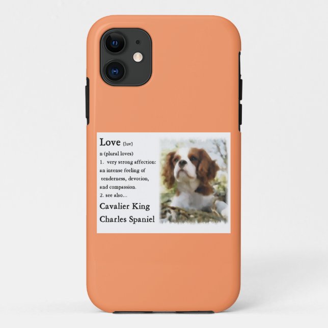 Cavalier King Charles Spaniel Art Love Is Case-Mate iPhone Case (Back)