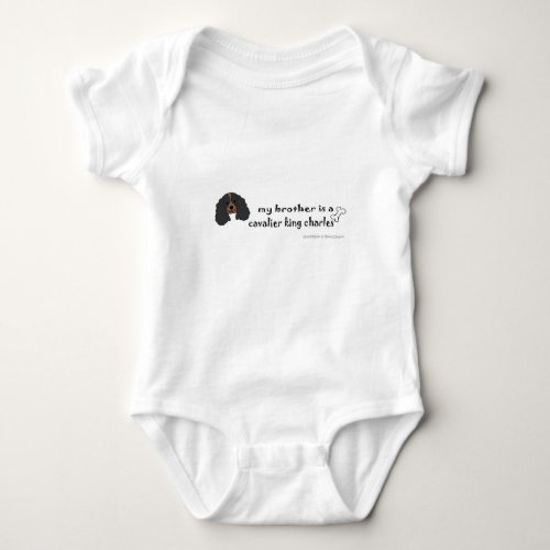 cavalier king charles spaniel baby bodysuit