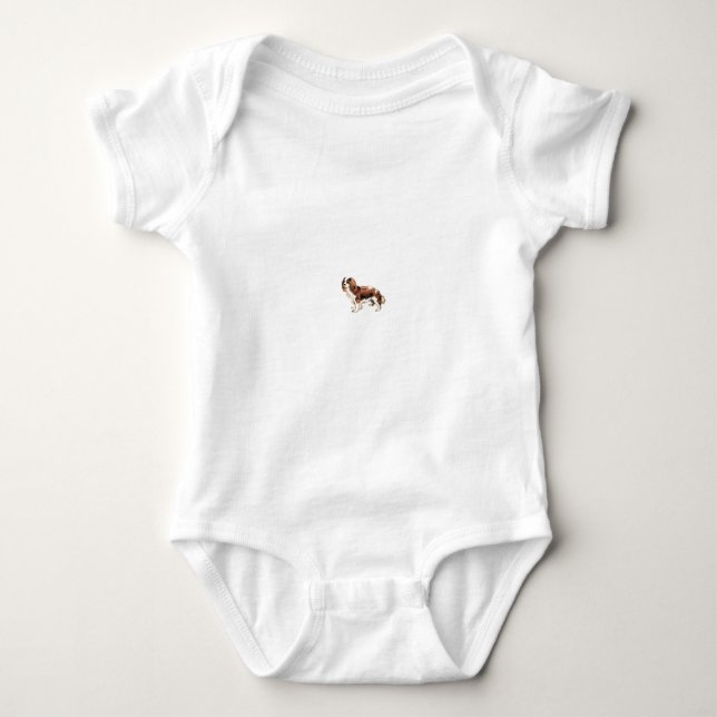 Cavalier King Charles Spaniel Baby Bodysuit (Front)