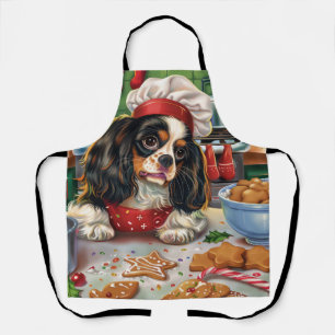 Cavalier King Charles Spaniel Baking Christmas Apron