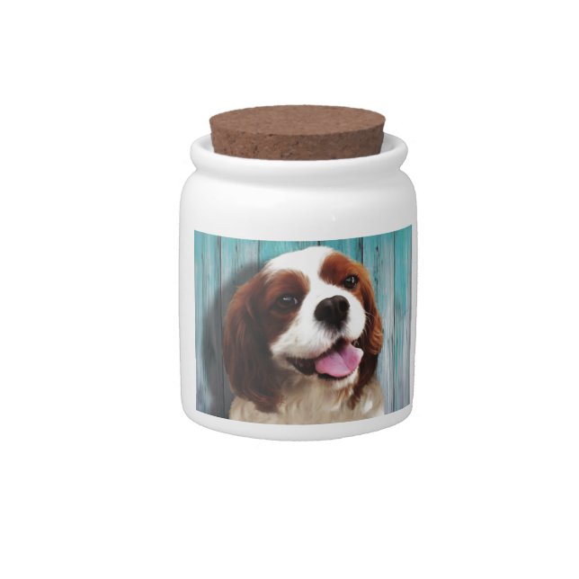 Cavalier King Charles Spaniel - Baxter Candy Jar (Front)