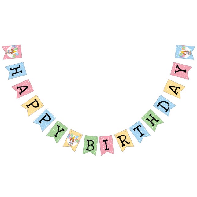 Cavalier King Charles Spaniel Birthday Party Bunting Flags (All)