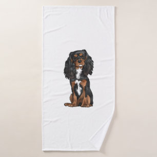 Cavalier King Charles Spaniel - Black and Tan Bath Towel