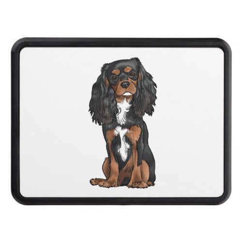 Cavalier King Charles Spaniel _ Black and Tan  Hitch Cover