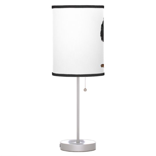 Cavalier King Charles Spaniel - Black and Tan Table Lamp (Left)