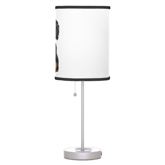 Cavalier King Charles Spaniel - Black and Tan Table Lamp (Right)