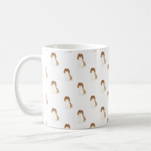Cavalier King Charles Spaniel (Blenheim) Coffee Mu Mug (Left)