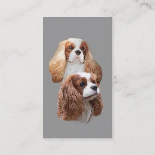 Customizable Cavalier King Charles Spaniel Breeder BusinessCard Business Card