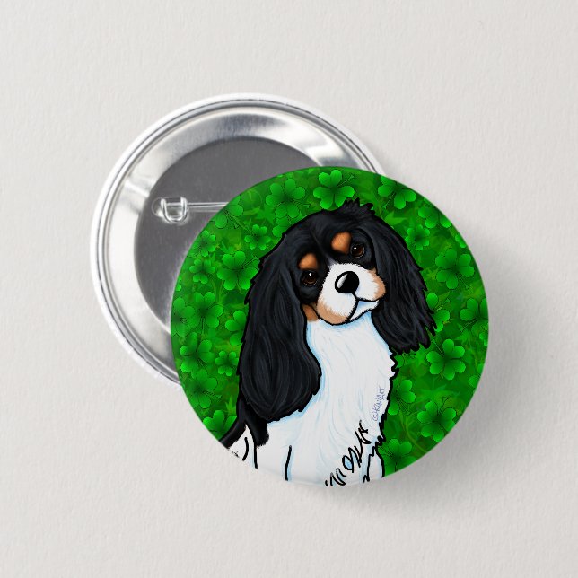 Cavalier King Charles Spaniel Button (Front & Back)