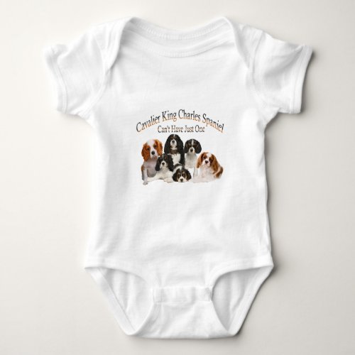 Cavalier King Charles Spaniel Cant Have Just One Baby Bodysuit