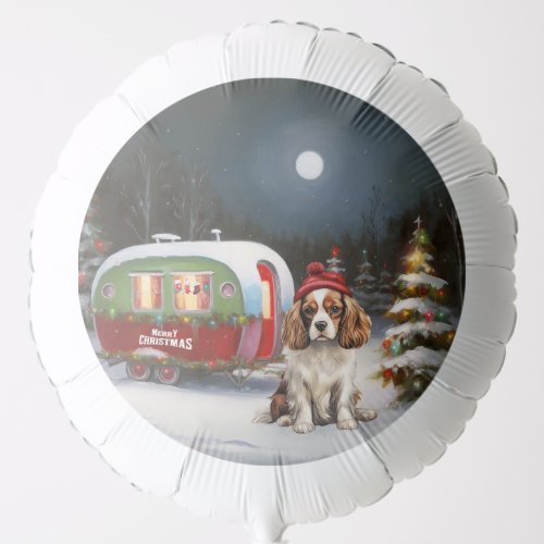 Cavalier King Charles Spaniel Caravan Christmas  Balloon
