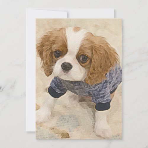 Cavalier King Charles Spaniel card