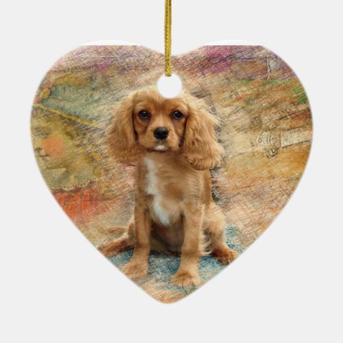 Cavalier King Charles Spaniel Ceramic Ornament