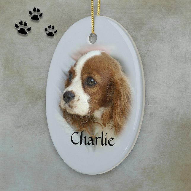 Cavalier King Charles Spaniel Ceramic Ornament (Creator Uploaded)
