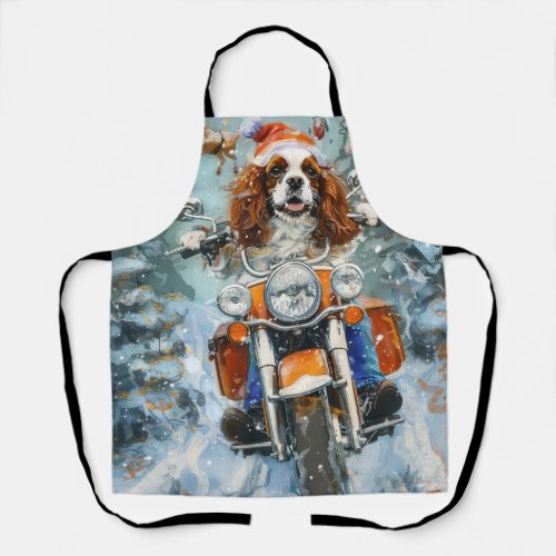 Cavalier King Charles Spaniel Christmas Apron