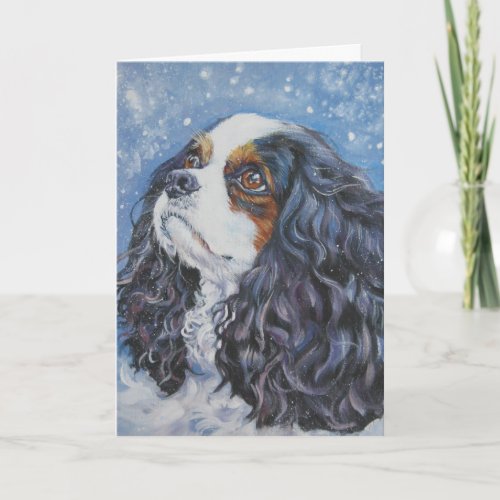 Cavalier King Charles Spaniel Christmas Card