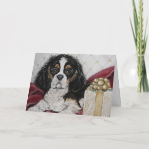 Cavalier King Charles Spaniel Christmas card