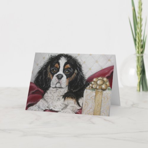 Cavalier King Charles Spaniel Christmas card