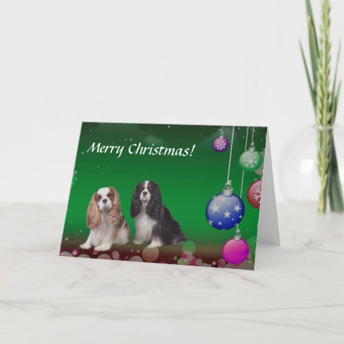 Cavalier King Charles Spaniel Christmas Card