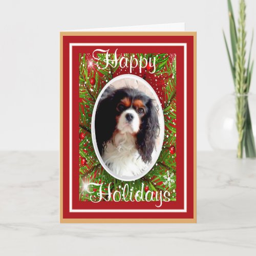 Cavalier King Charles Spaniel Christmas Card